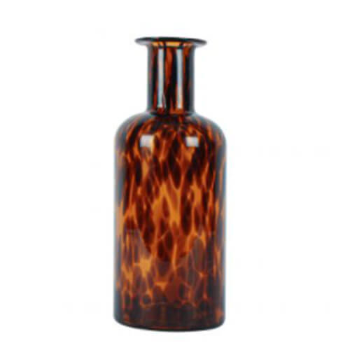 Easton Amber Leopard Print Vase