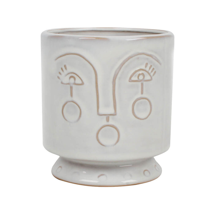 Liloe Face steengoed Pot Planter