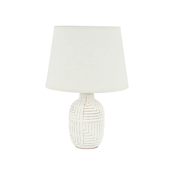 Judson Concrete Base Table Lamp White (36x22x22cm)