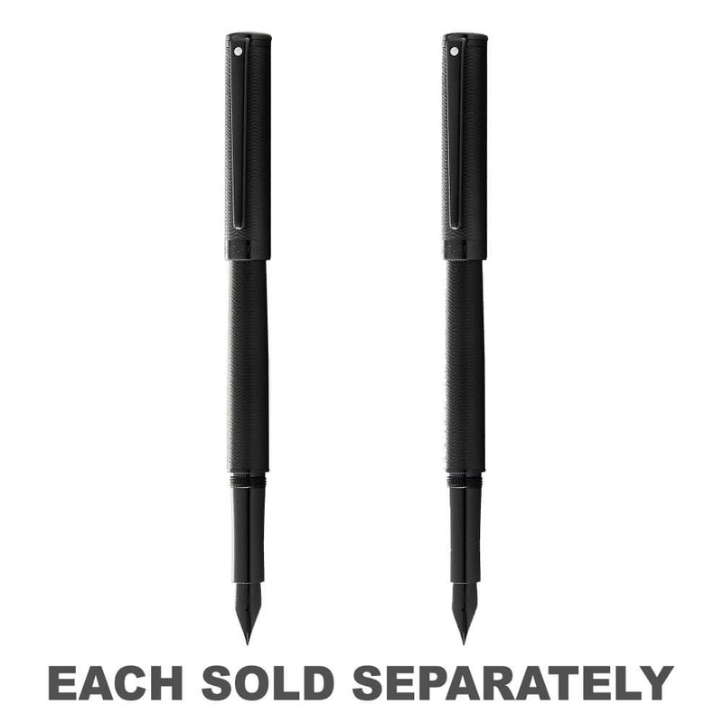 Matte Black Fountain Pen w/ Glossy Black PVD Trim