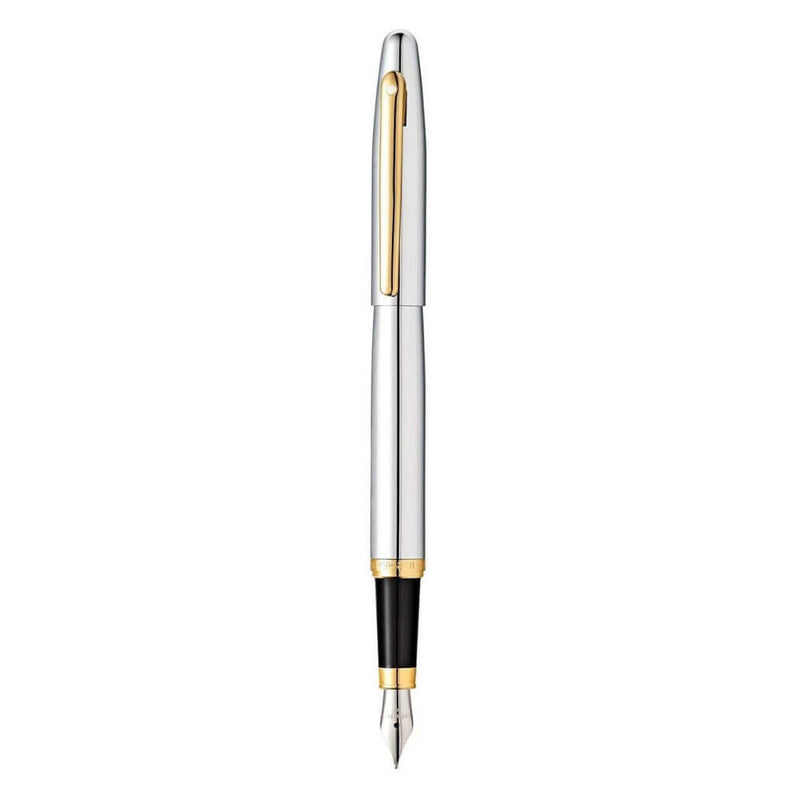 Stylo plume Sheaffer VFM chromé avec ton doré