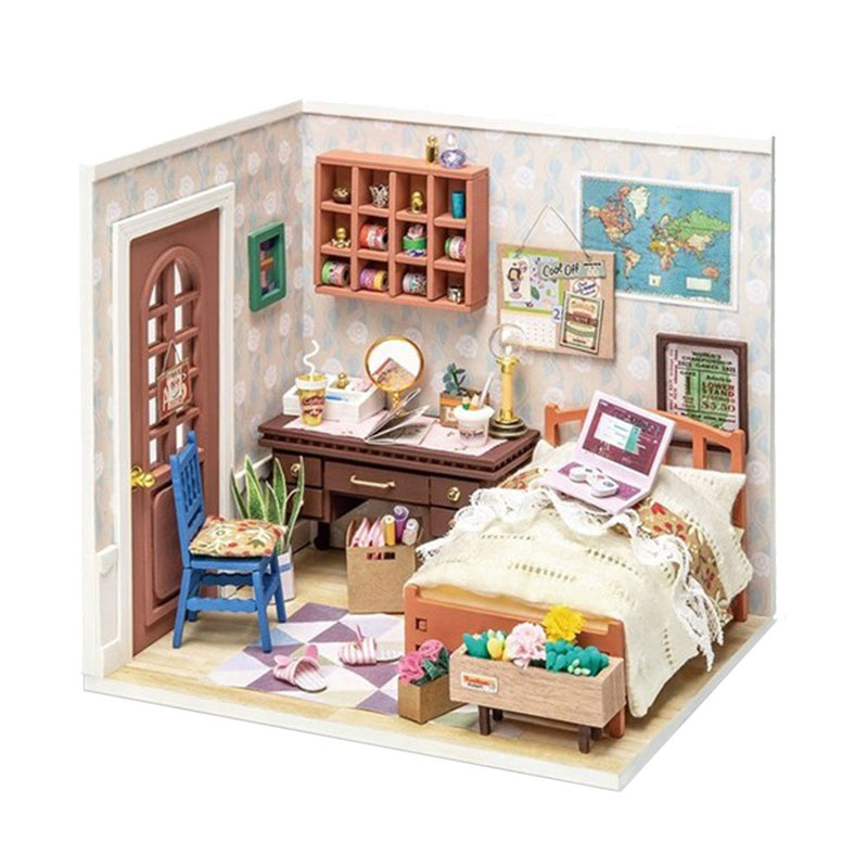 Kit de modèle de chambre miniature bricolage bricolage