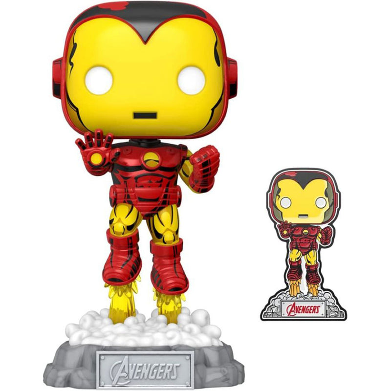 Iron Man Avengers 60th US Exclusive Pop! Vinyl w/ Pin