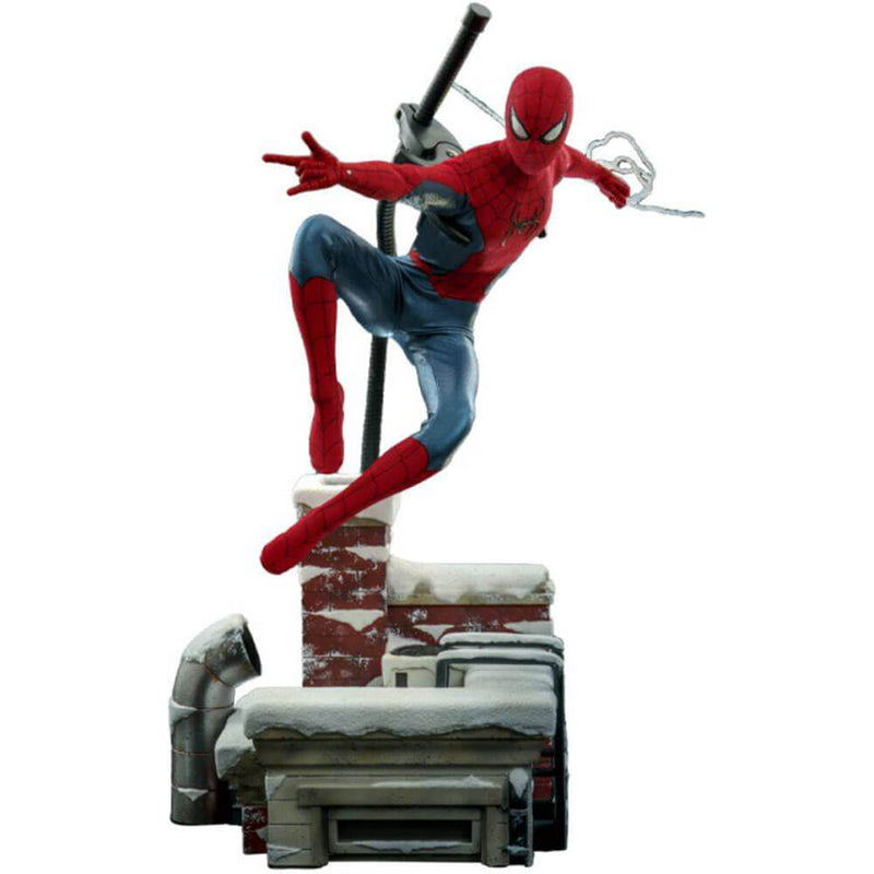 Spider-Man-Figur im neuen roten und blauen Anzug im Maßstab 1:6