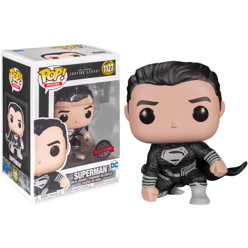 Snyder Cut Superman Black Suit Landing US Pop! Vinyl