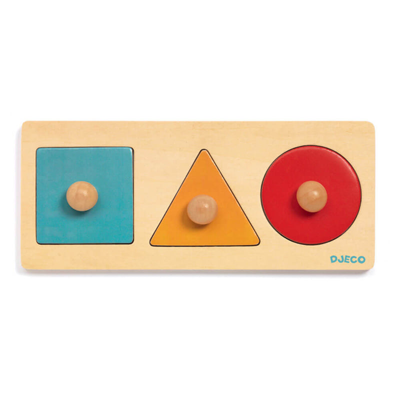 Djeco Formes Bouton en bois Puzzle