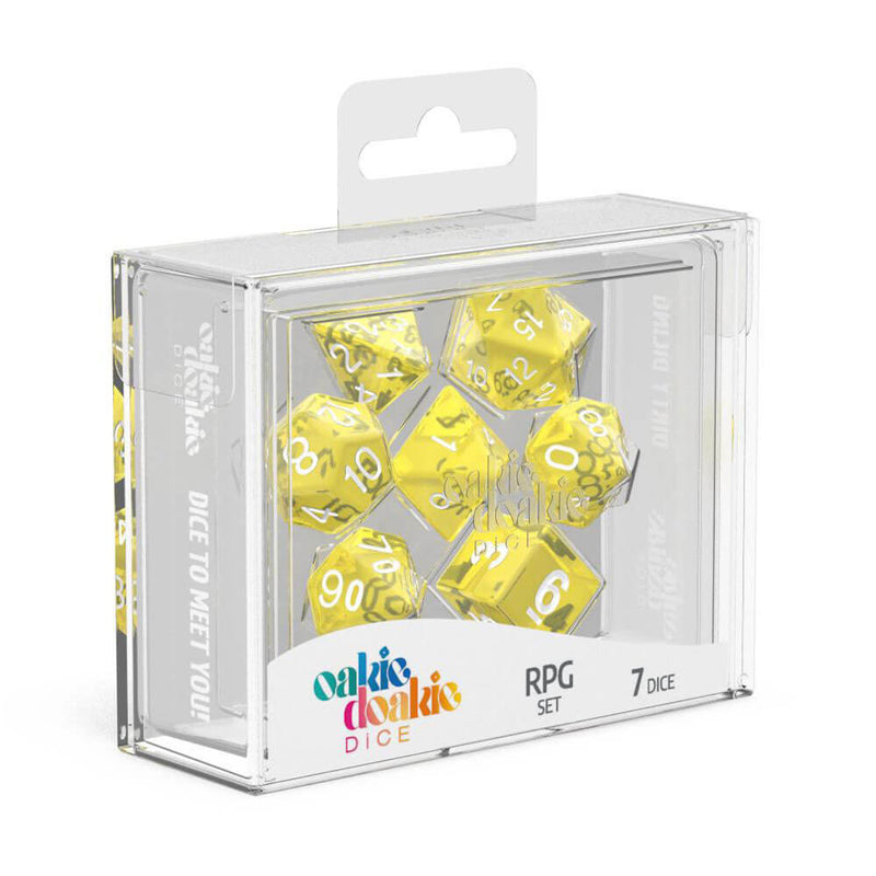 Oakie Doakie RPG Set Translucent Dice 7pcs