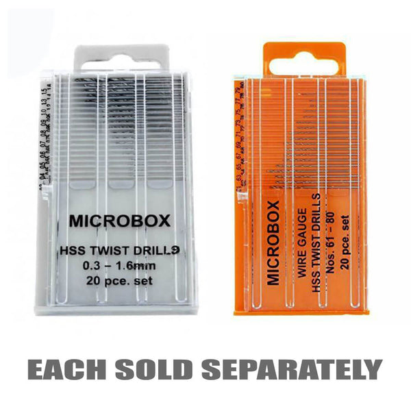 Vallejo Hobby Tools Microbox Drill Set of 20