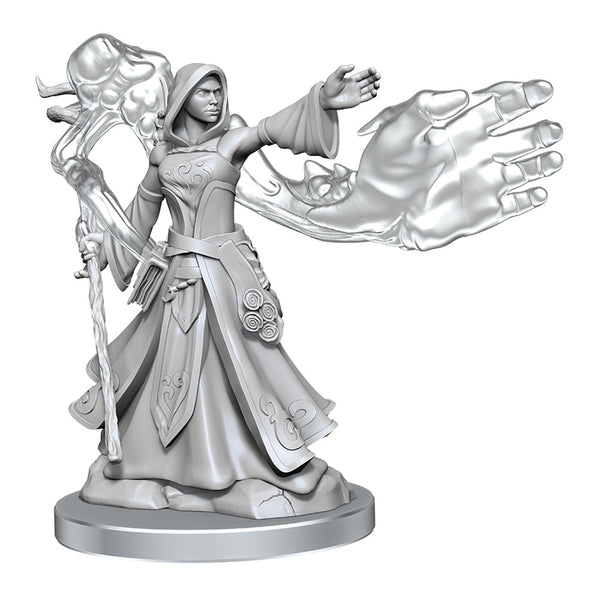 D&D Frameworks Unpainted Femail Elf Wizard Figure