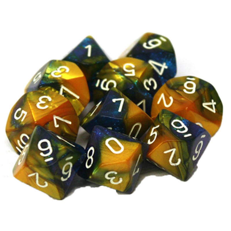 Chessex D10 Polyedral 10-Die Gemini Set