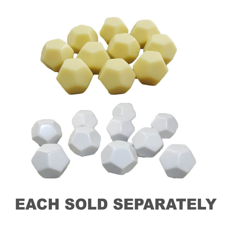 Chessex D12 Blank Dice (10/Bag)