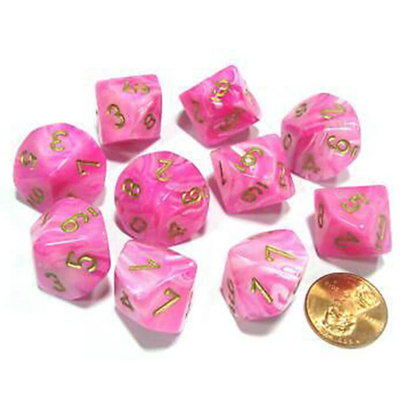 Chessex D10 Jeu de vortex polyédriques à 10 matrices