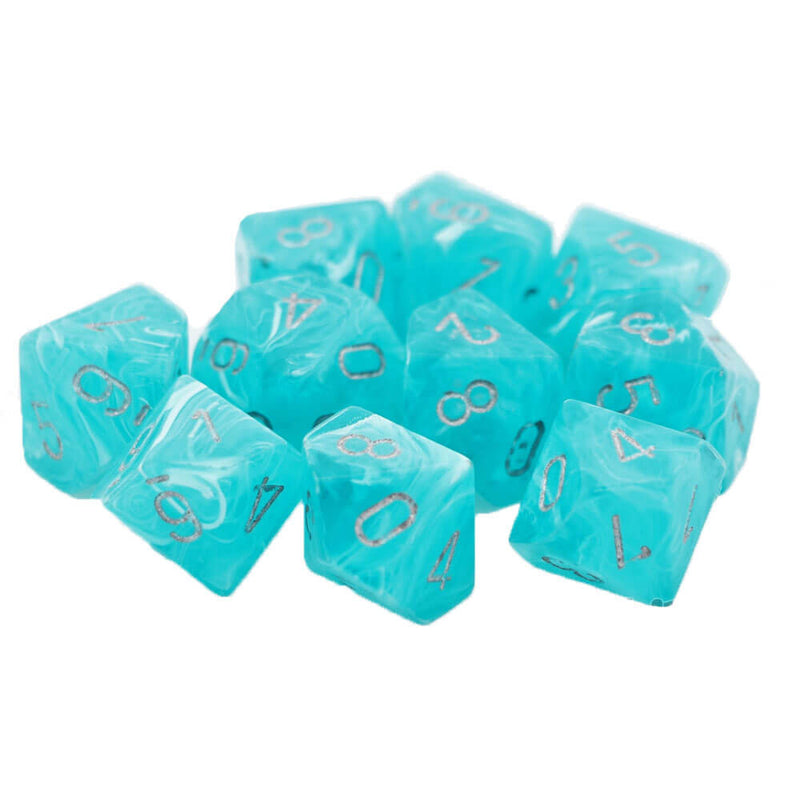 Chessex D10 Jeu de Cirrus polyédriques à 10 matrices