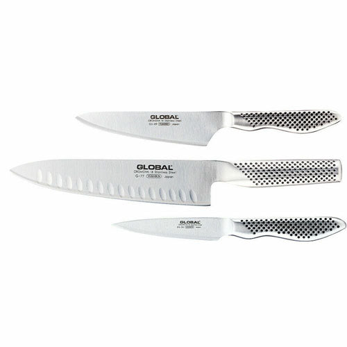 Global Knives Stainless Steel Knife Set (3pcs)