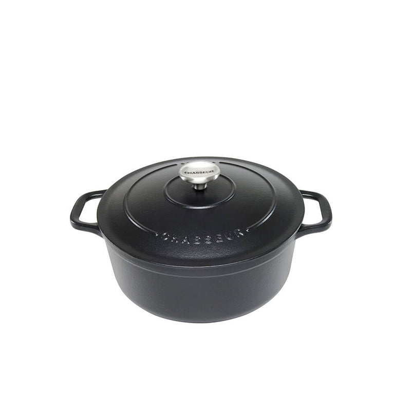 Chasseur rond Franse oven (mat zwart)