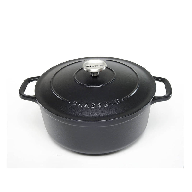 Chasseur rond Franse oven (mat zwart)