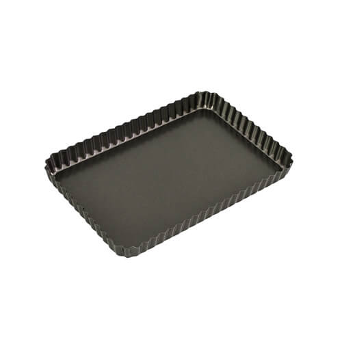 Bakemaster Loose Base Rectangular Quiche Pan