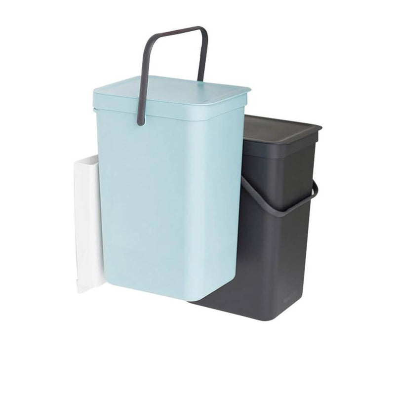  Brabantia Integrierter Mülleimer Sort & Go (Mint/Grau)