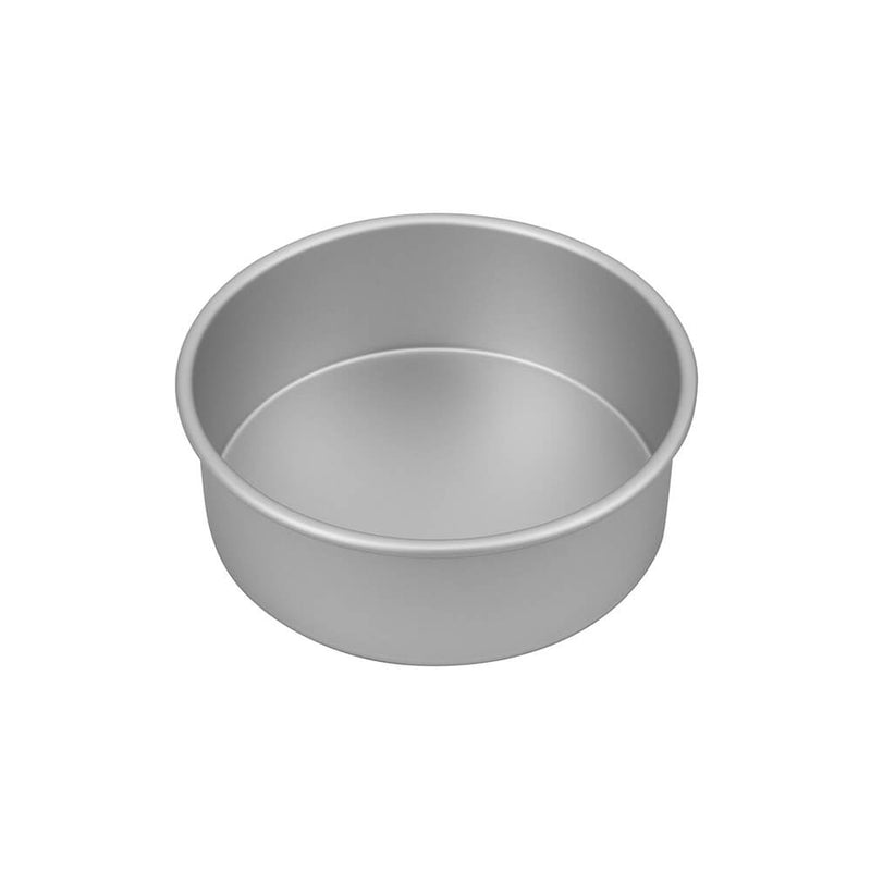 Bakemaster Round Cake Pan (Silver Anodised)