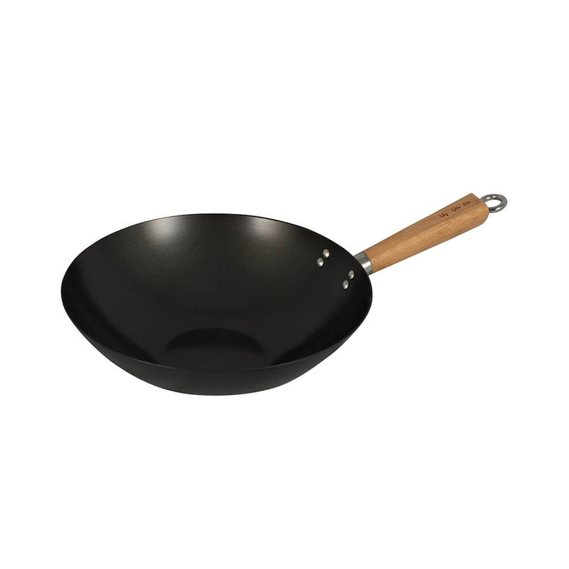 Avanti anti-stick wok met koolstofbamboehandgreep