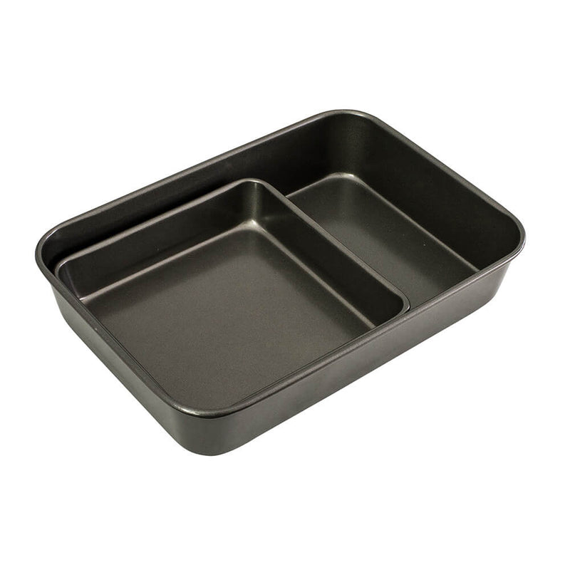 Bakemaster Roasting/Square Pan Twin Pack