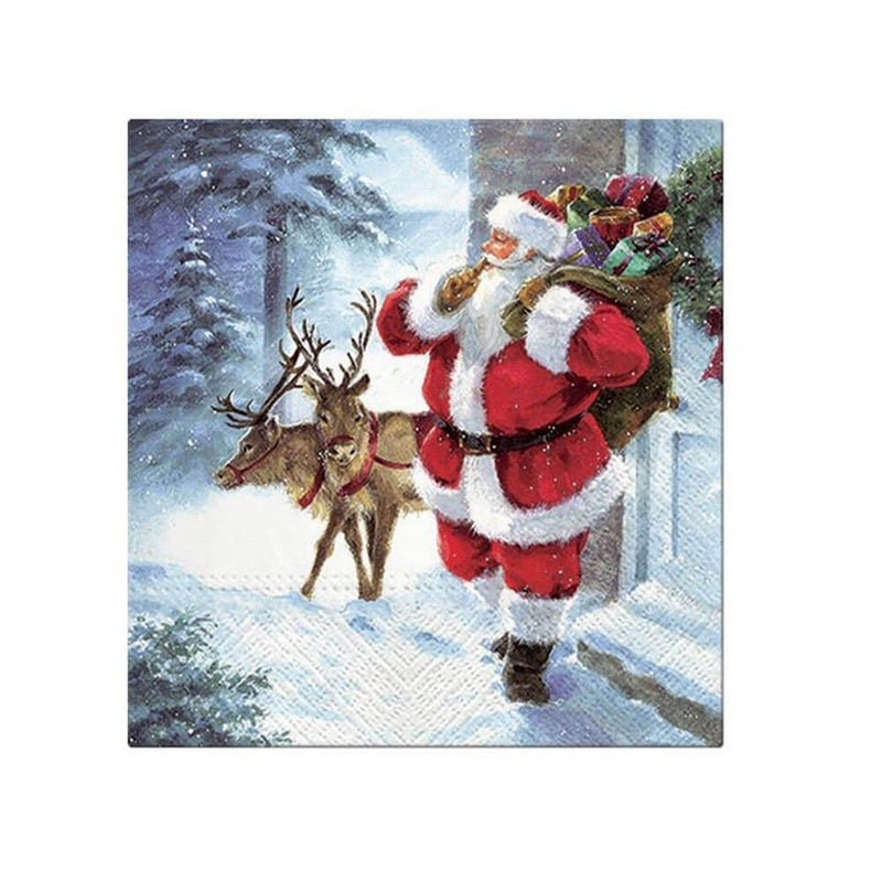 Paw Christmas Lunch Napkin 33cm (20pk)