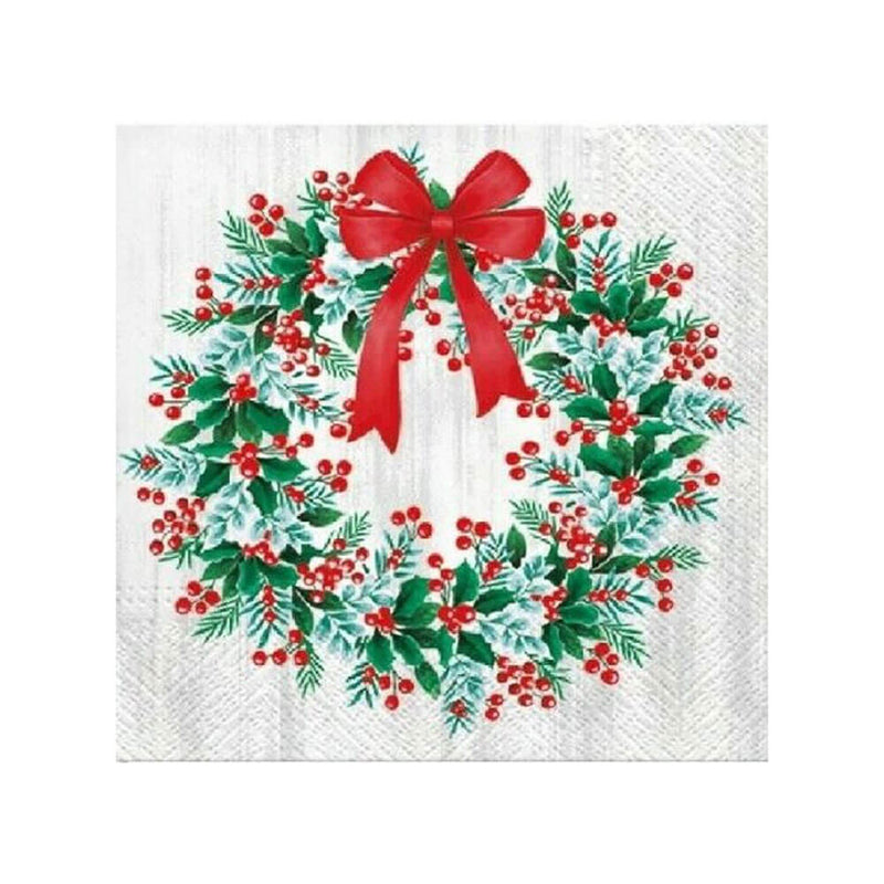 PAW Christmas Lunch Napkin 33cm (20 pk)