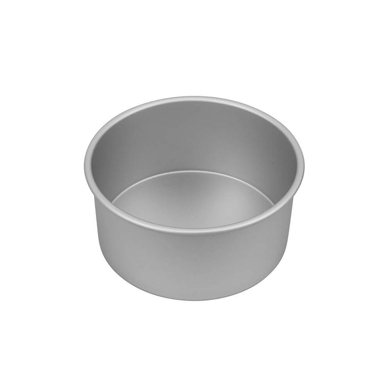 Bakemaster rond diepe pan (zilver geanodiseerd)