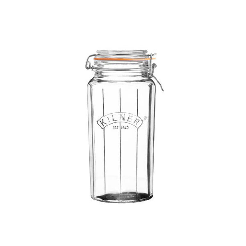 Kilner -clip tot facetted pot