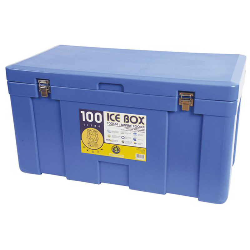 Super efficiënte blauwe zee -ijsbox