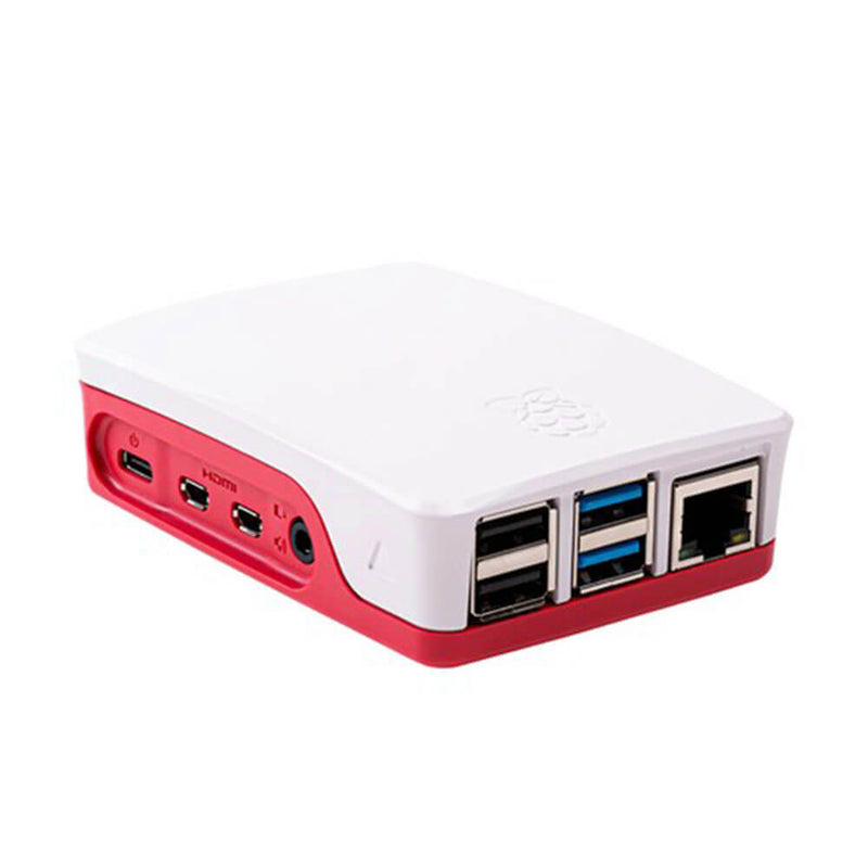 Boîtier officiel Raspberry Pi (rouge et blanc)