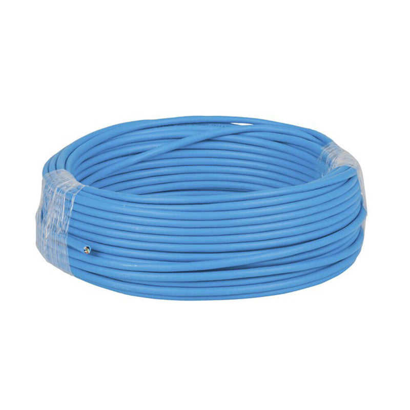 Câble à noyau solide Cat5e (bleu)