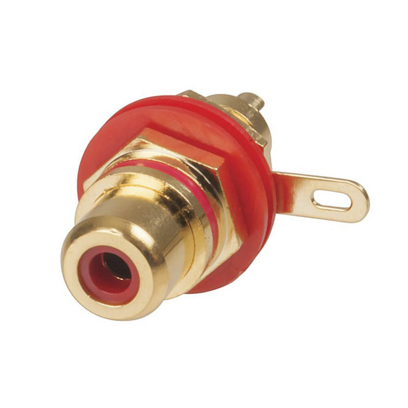 RCA Panel Mount Socket (goud)