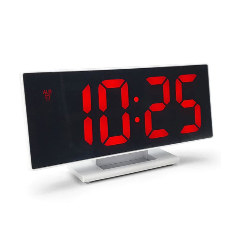 Gespiegelde gezicht LCD -wekker 19 cm