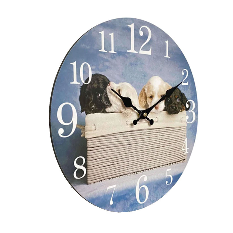 Horloge murale classique en MDF 12" (34x34x2,5 cm)