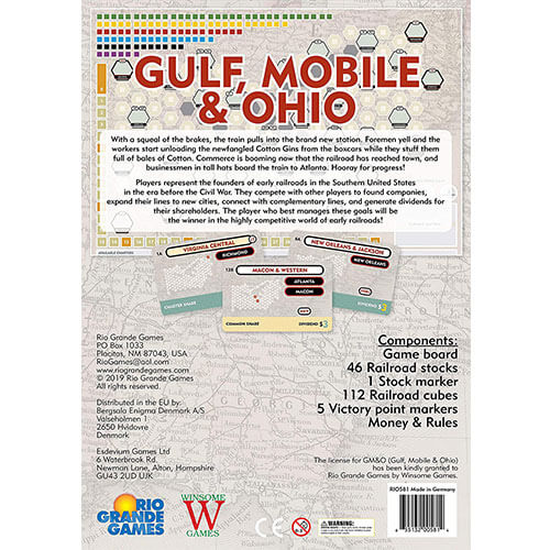 Gulf, Mobile and Ohio Board Game