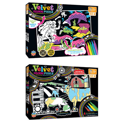 MP Kids Velvet Coloring Puzzle (60 pcs)