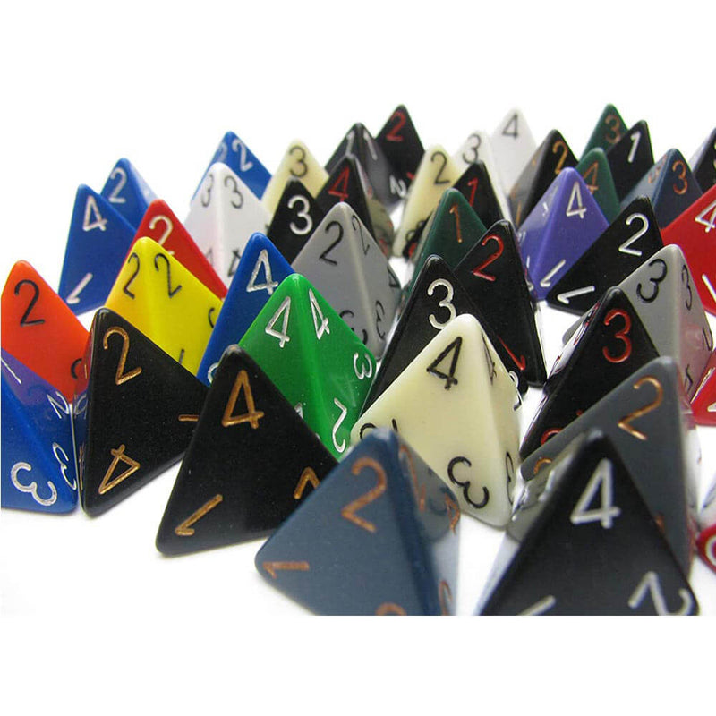 D4 Dice Assortiment de dés polyédriques en vrac (50 dés)