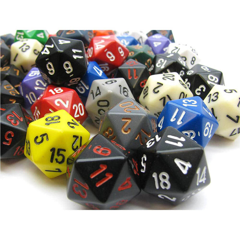 D20 dés assortis polyédriques en vrac (50 dés)