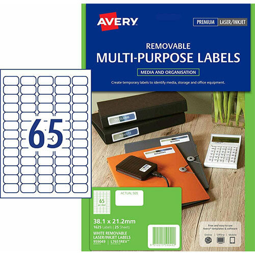 Avery Laser Address Label 25pk (65/sheet)