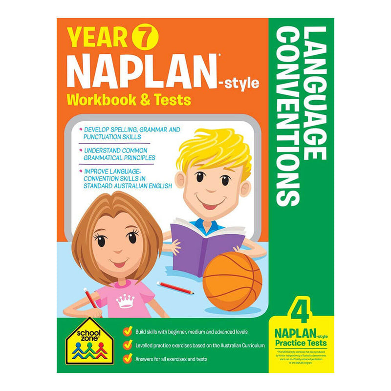 Schoolzone Naplan Year 7 Cahier d'exercices et tests