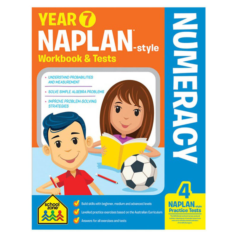 Schoolzone Naplan Year 7 Cahier d'exercices et tests