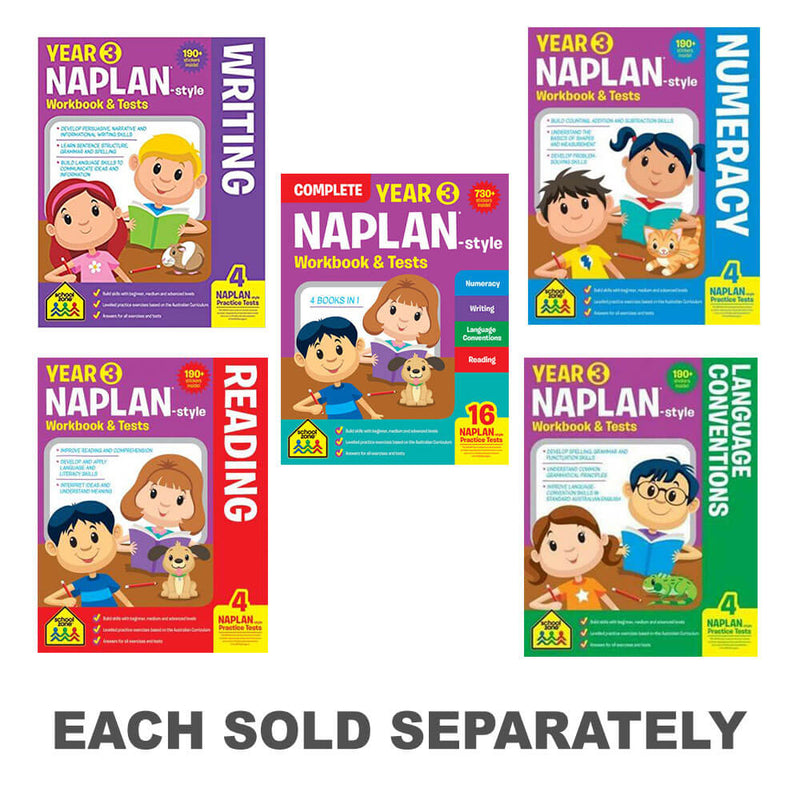 Schoolzone Naplan Year 3 Workbook and Tests