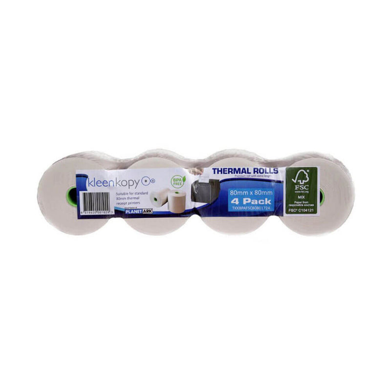 Kleenkopy BPA Free Thermal Roll 80x80mmx75m (4pk)