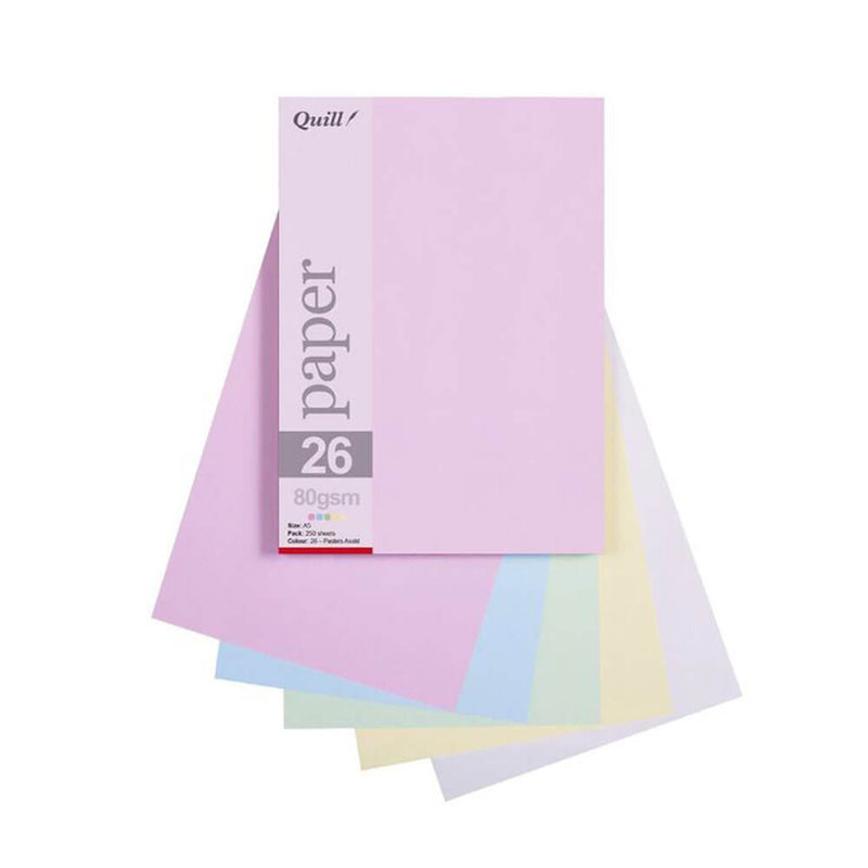 Papier Quill 80gsm A5 Assortiment (25pk)