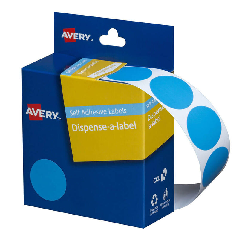 Avery Étiquettes autocollantes à pois 24 mm (500 pièces)