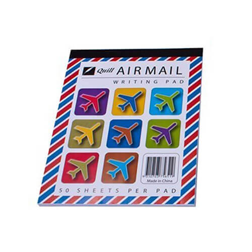 Quill Airmail Ruled Writing Pad (50 Sheets)