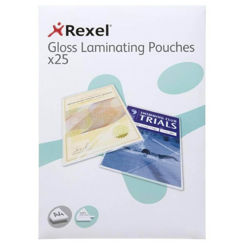 Pochettes de plastification brillantes Rexel (A4)