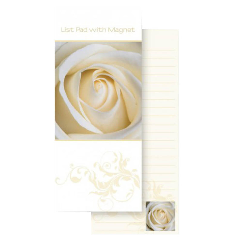 Ozcorp List Pad with Magnet 200x75mm (Cream Rose)