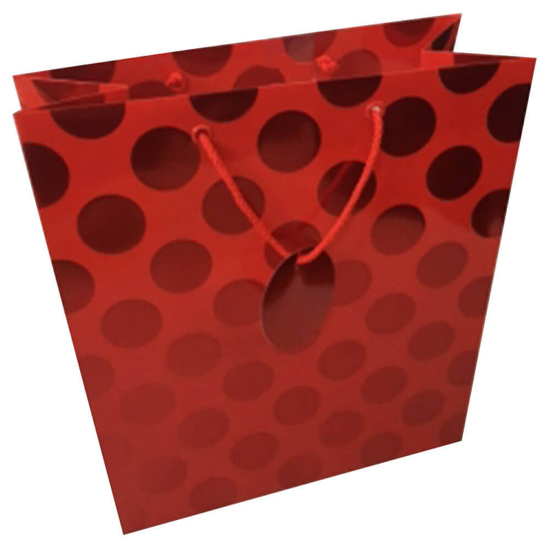 Ozcorp Foil Dot Gift Bag (rood)